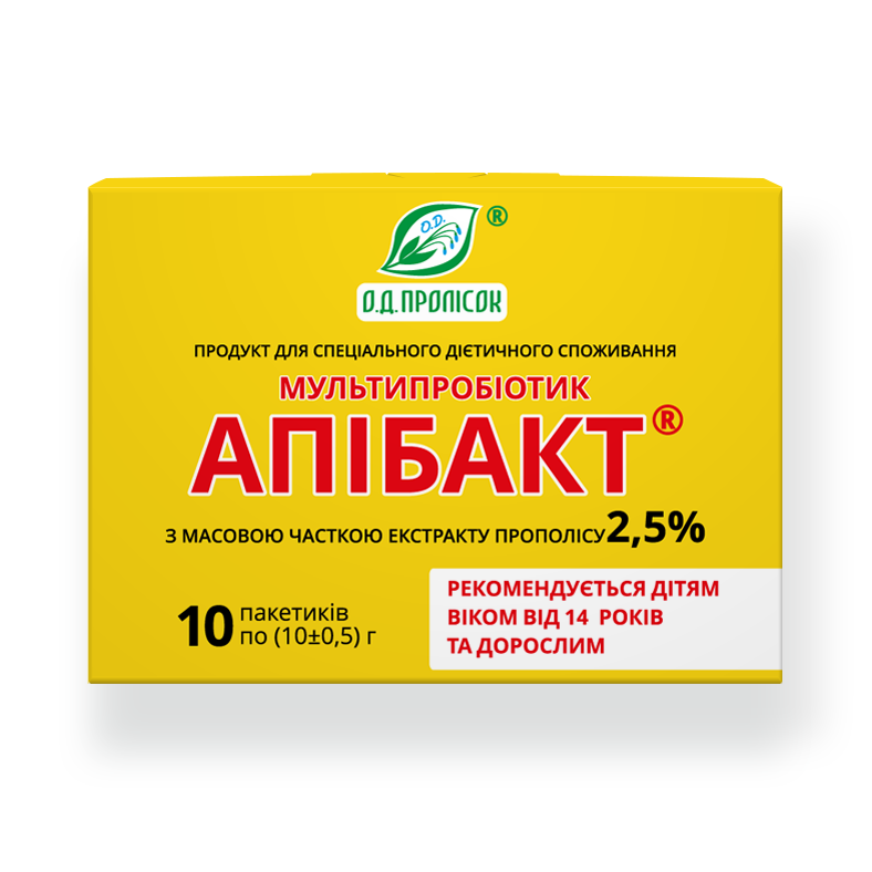 Мультипробиотик Апибакт® 2.5% экстракта прополиса